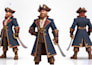 create a stylized 3d game character with rigging and animation